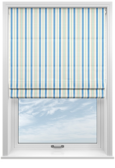 The British Stripe Co. George, Brighton No.1 - Twist&Fit Roman Blind